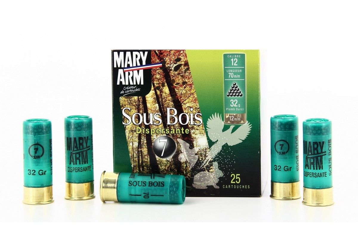 Cartouches de chasse Mary arm sous bois dispersante 