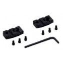 Jeu de 2 embases type Weaver 21mm pour carabine BENELLI Lupo 