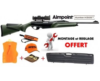 Pack Battue Carabine Benelli Argo Endurance Comfortech verte + Aimpoint H30S 