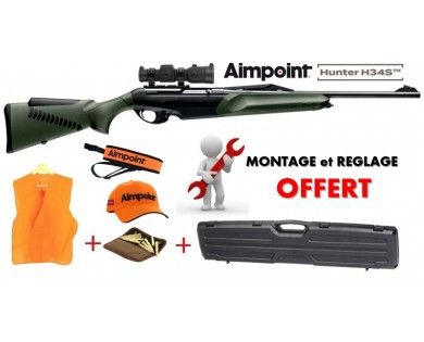 Pack Battue Carabine Benelli Argo Endurance Comfortech verte + Aimpoint H34S 