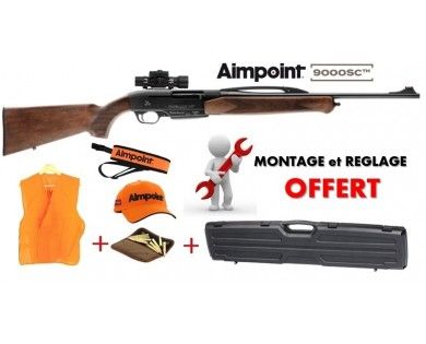 Pack Battue Carabine semi-auto Verney Carron Impact NT One bois + Aimpoint 9000 SC 