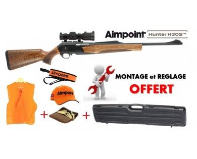 Pack Battue Carabine Browning BAR MK3 Hunter Gold 53cm + Aimpoint H30S 