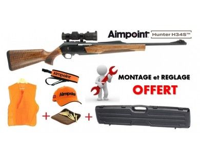 Pack Battue Carabine Browning BAR MK3 Hunter Gold 53cm + Aimpoint H34S 