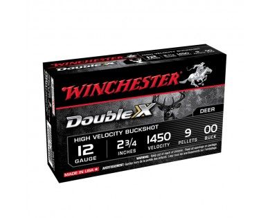 Cartouche chevrotines winchester double X buckshot  cal12/70 9 grains 