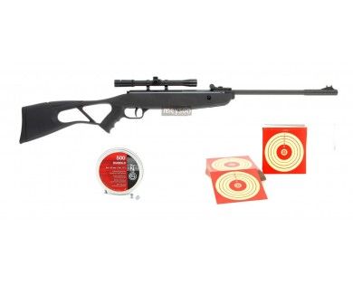 Carabine à plombs Crosman Inferno 10 joules + Lunette 4x20 + 500 plombs + 100 cibles 
