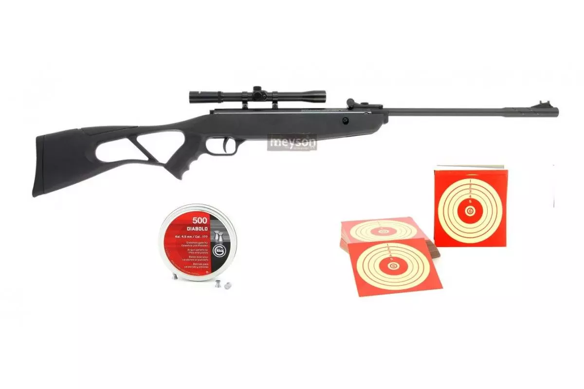Carabine à plombs Crosman Inferno 10 joules + Lunette 4x20 + 500 plombs + 100 cibles 