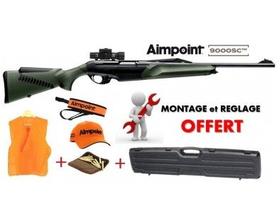 Pack Battue Carabine Benelli Argo Endurance Comfortech verte + Aimpoint 9000SC 