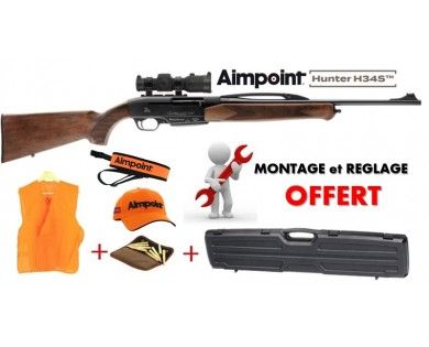 Pack Battue Carabine semi-auto Verney Carron Impact NT One bois + Aimpoint H34S 