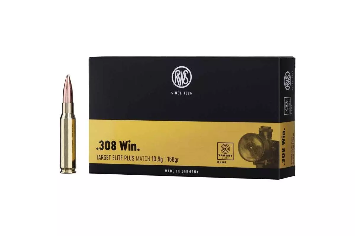 Munitions RWS Calibre 308 Win Target Elite plus MATCH 168 grains 