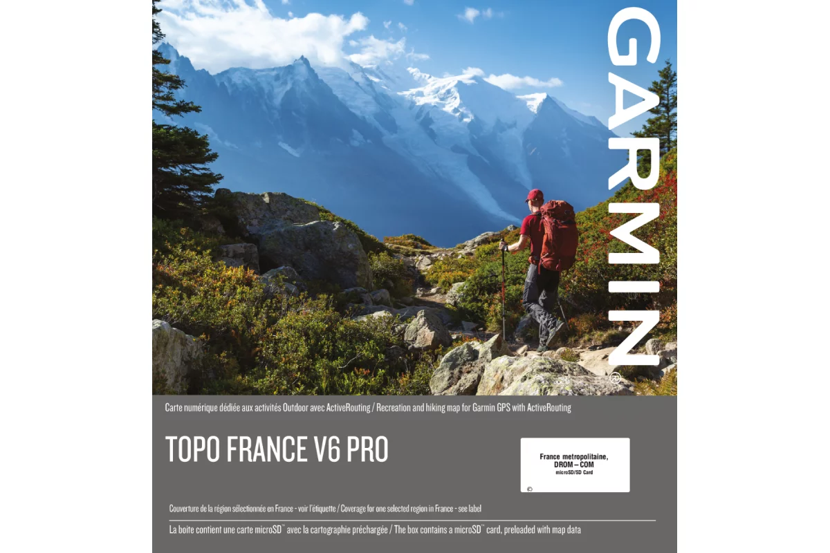 Carte GARMIN TOPO FRANCE V6 PRO (Région au choix)