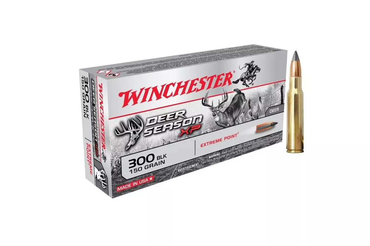 Munitions Winchester Deer Season Extreme Point 300BLK 150 grains 