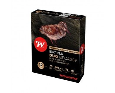 Cartouches Winchester Extra Duo Bécasse 12/70 n°8 + 9.5 