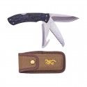 Couteau Browning pliant Primal Kodiak noir Triple lames 