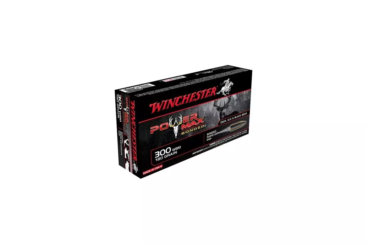 Munitions Winchester Power Max Bonded 300 wsm 180 Gr 