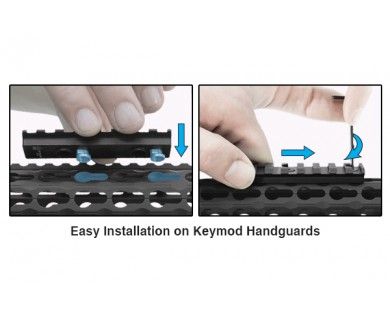 Rail picatinny UTG® de garde-main keymod 8 slot 3. 14'' 