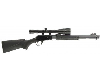 Carabine à Pompe ROSSI Gallery Synthétique calibre 22LR 10 coups Canon 46 cm + Lunette 6-24x50 
