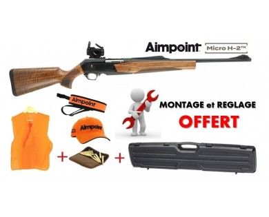 Pack Battue Carabine Browning BAR MK3 Hunter Gold 53cm + Aimpoint Micro H2 