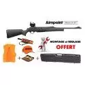 Pack Battue Carabine Browning BAR MK3 COMPO HC Black Brown Fileté 14x100 + Aimpoint Micro H2 