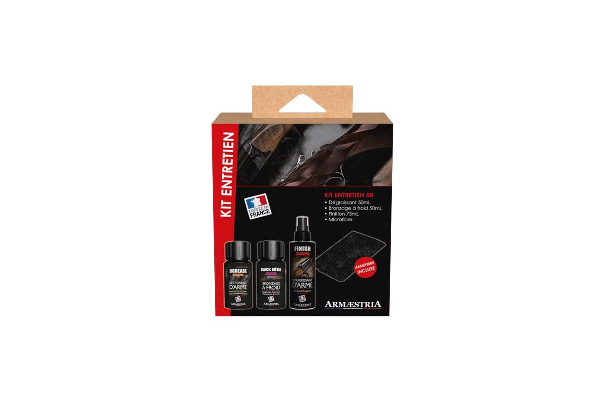 Kit entretien Armaestria 50ML 3 produits + microfibre Kit entretien Armaestria 50ML 3 produits + microfibre