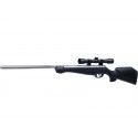 Carabine Crosman Silverfox NP inox synthétique calibre 4.5 mm 19.9 Joules + lunette 4x32 