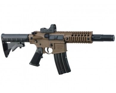 Carabine Crosman Bushmaster MPW Full Auto CO2 calibre 4.5 BB 3 Joules + viseur point rouge 