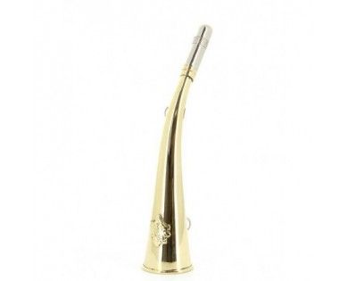 Corne de chasse laiton rustique 22 cm 