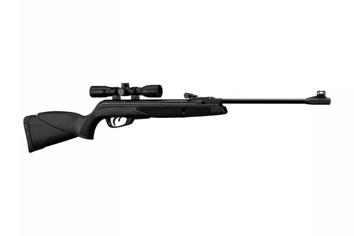 Carabine Gamo Black Shadow Combo synthétique calibre 4.5 mm 14 Joules + lunette 4x32 + plombs Pro Magnum 