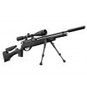 Carabine Gamo HPA PCP synthétique 10 coups calibre 5.5 mm 40 Joules + lunette 6-24x50 + bipied + pompe manuelle 