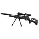 Carabine Gamo HPA PCP synthétique 10 coups calibre 5.5 mm 40 Joules + lunette 6-24x50 + bipied + pompe manuelle 