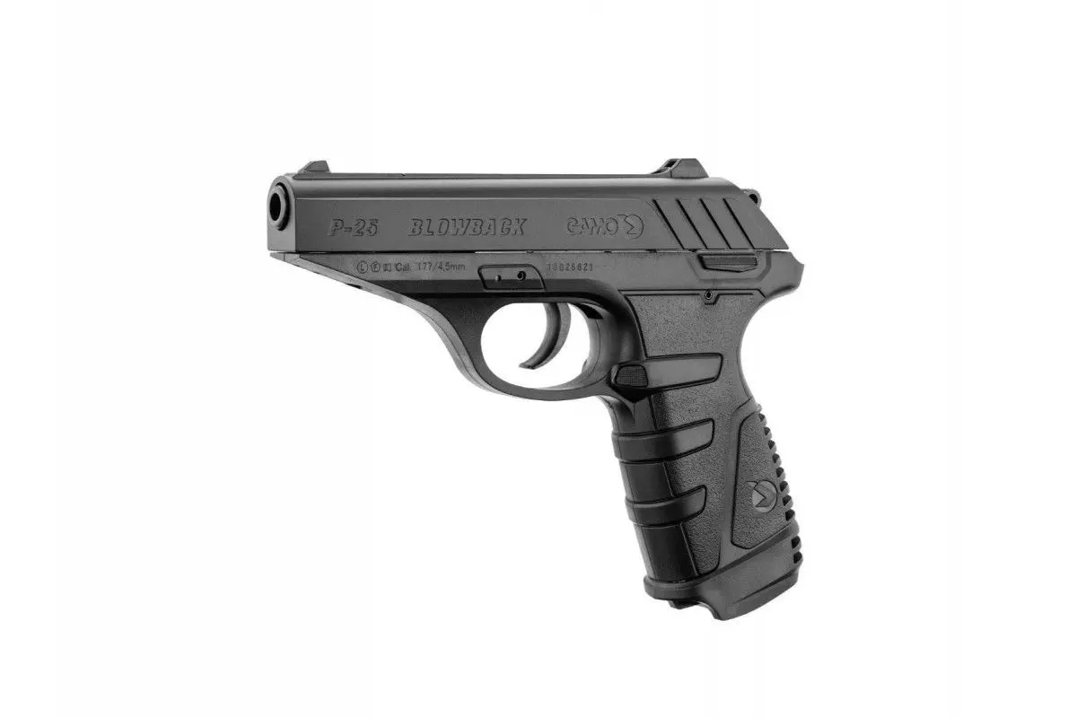 Pistolet Gamo P 25 CO2 noir calibre 4.5 mm diabolo 3,9 Joules 