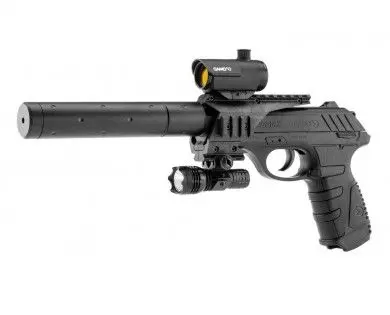 Pistolet Gamo P 25 Tactical CO2 noir calibre 4.5 mm diabolo 3,9 Joules 
