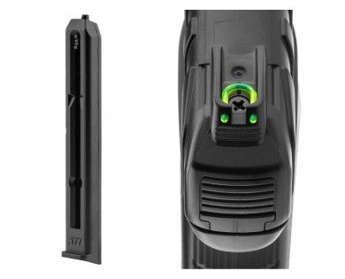 Pistolet Gamo GP 20 CO2 noir calibre 4.5 mm BBs 3,6 Joules 