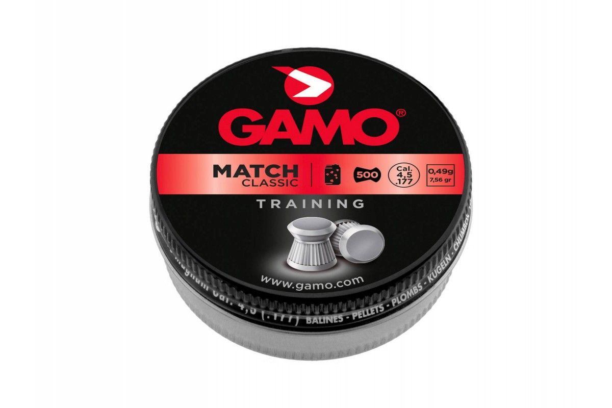 Boîte de 500 plombs Gamo Match Classic calibre 4.5 mm diabolos Boîte de 500 plombs Gamo Match Classic calibre 4.5 mm diabolos