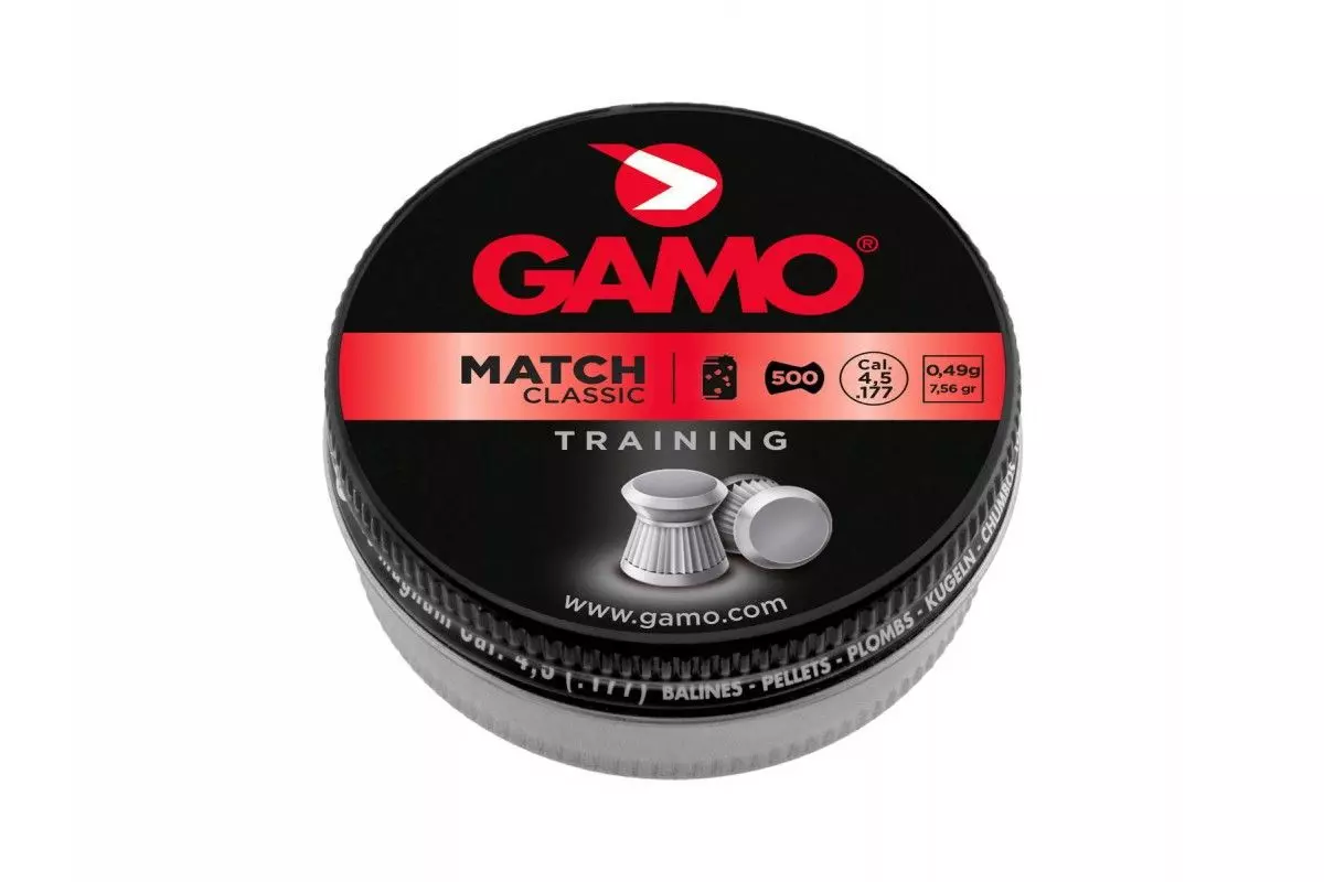 Boîte de 500 plombs Gamo Match Classic calibre 4.5 mm diabolos 