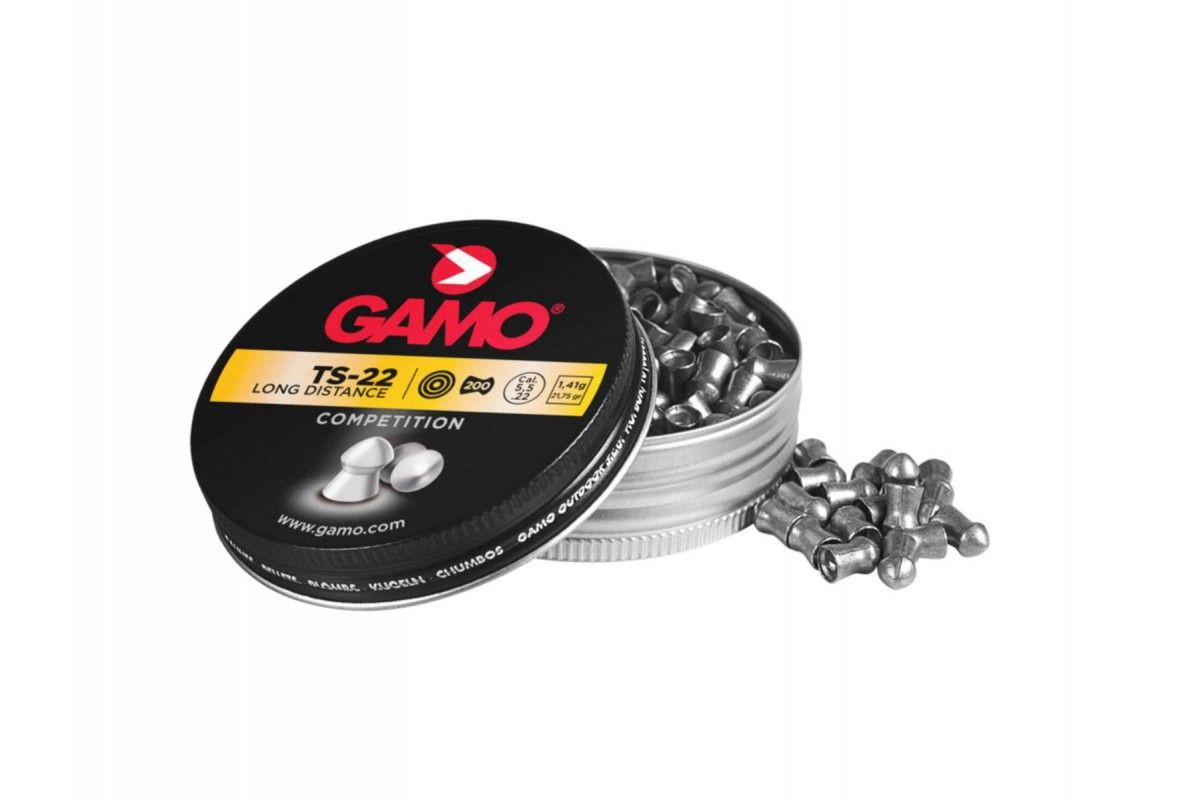 Boîte de 200 plombs Gamo TS-22 Long Distance calibre 5.5 mm diabolos Boîte de 200 plombs Gamo TS-22 Long Distance calibre 5.5 mm diabolos