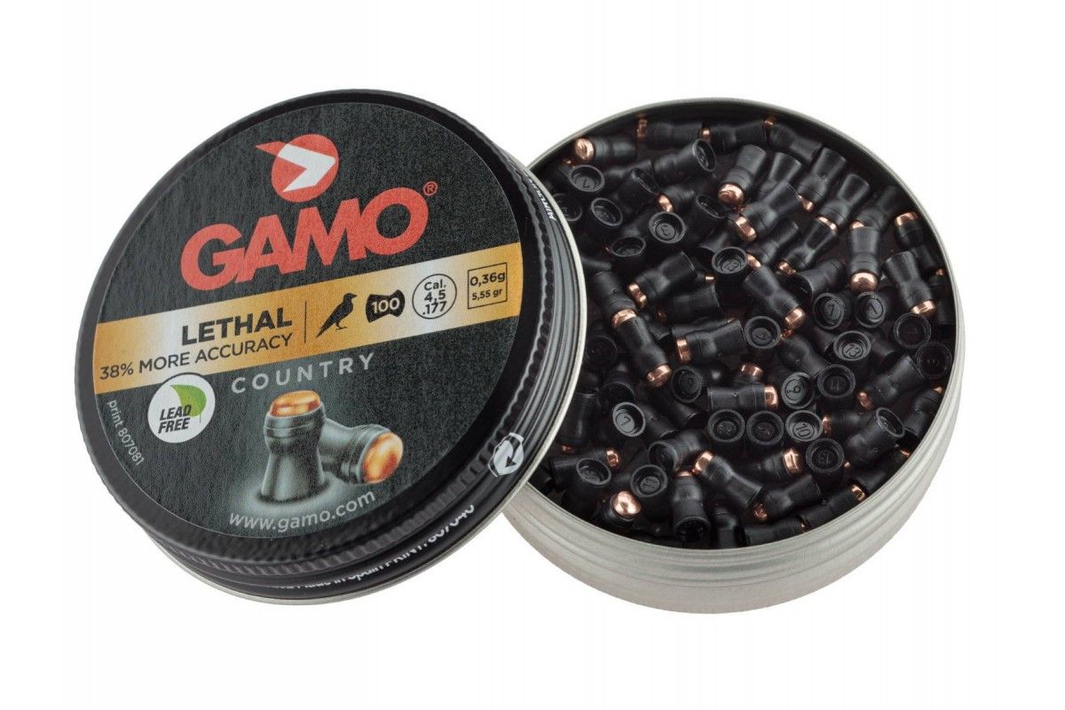 Boîte de 100 plombs Gamo Lethal calibre 4.5 mm diabolos Boîte de 100 plombs Gamo Lethal calibre 4.5 mm diabolos