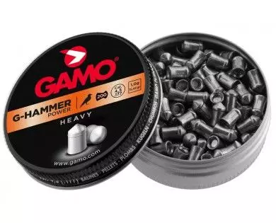 Boîte de 200 plombs Gamo G-Hammer Power calibre 4.5 mm diabolos 