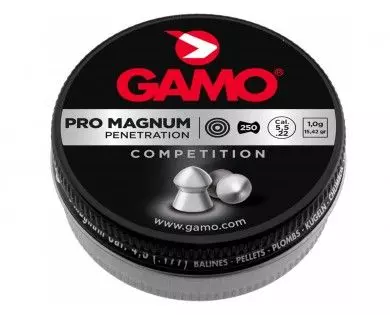 Boîte de 250 plombs Gamo Pro Magnum Penetration calibre 5.5 mm diabolos 