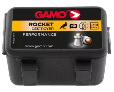 Boîte de 150 plombs Gamo Rocket Destructor calibre 4.5 mm diabolos 