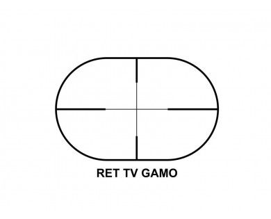 Lunette Gamo 4x28 TV + colliers 