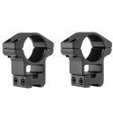 Colliers ajourés Gamo 25,4 mm fixes alu BH 20 pour rail de 11 mm 