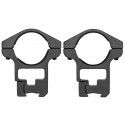 Colliers ajourés Gamo 25,4 mm fixes alu BH 20 pour rail de 11 mm 