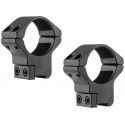 Colliers Gamo 25,4 mm fixes alu BH 10 pour rail de 11 mm 