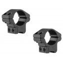 Colliers Gamo 30 mm fixes alu BH 15 pour rail de 11 mm 
