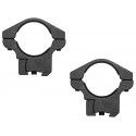 Colliers Gamo 30 mm fixes alu BH 15 pour rail de 11 mm 