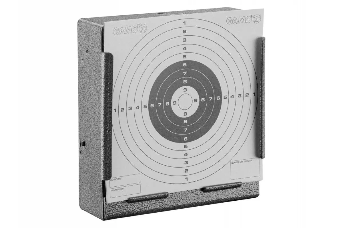 Porte cible plat Gamo métallique pour cibles 14 x 14 cm 