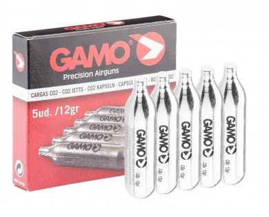 Pack de 5 capsules de CO2 Gamo 
