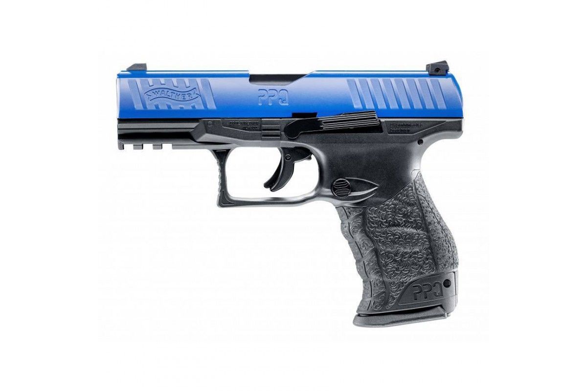 Pistolet de défense Umarex Walther PPQ M2 T4E bleu calibre 43 - 5 joules Pistolet de défense Umarex Walther PPQ M2 T4E bleu calibre 43 - 5 joules