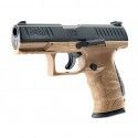 Pistolet de défense Umarex Walther PPQ M2 T4E FDE calibre 43 - 5 joules 