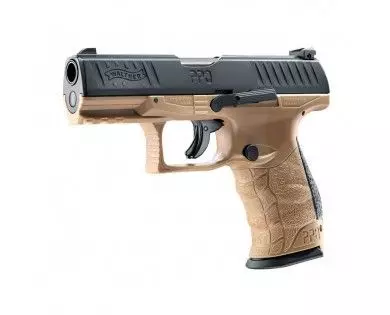 Pistolet de défense Umarex Walther PPQ M2 T4E FDE calibre 43 - 5 joules 